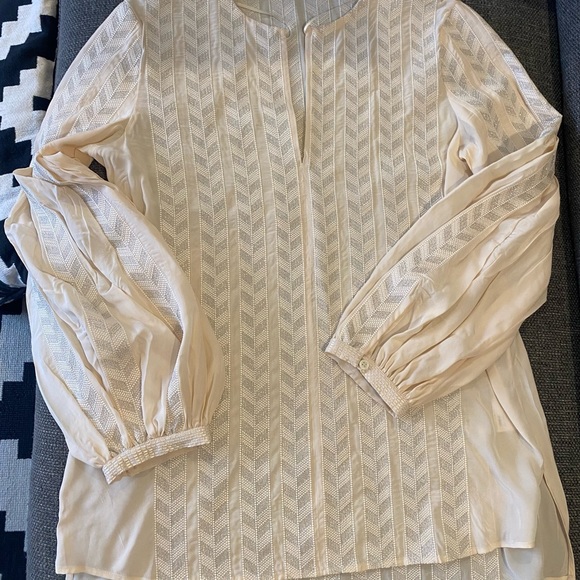 MASSIMO DUTTI silky cream top - Picture 6 of 10